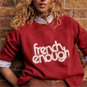Sezane Sweatshirt French Enough M